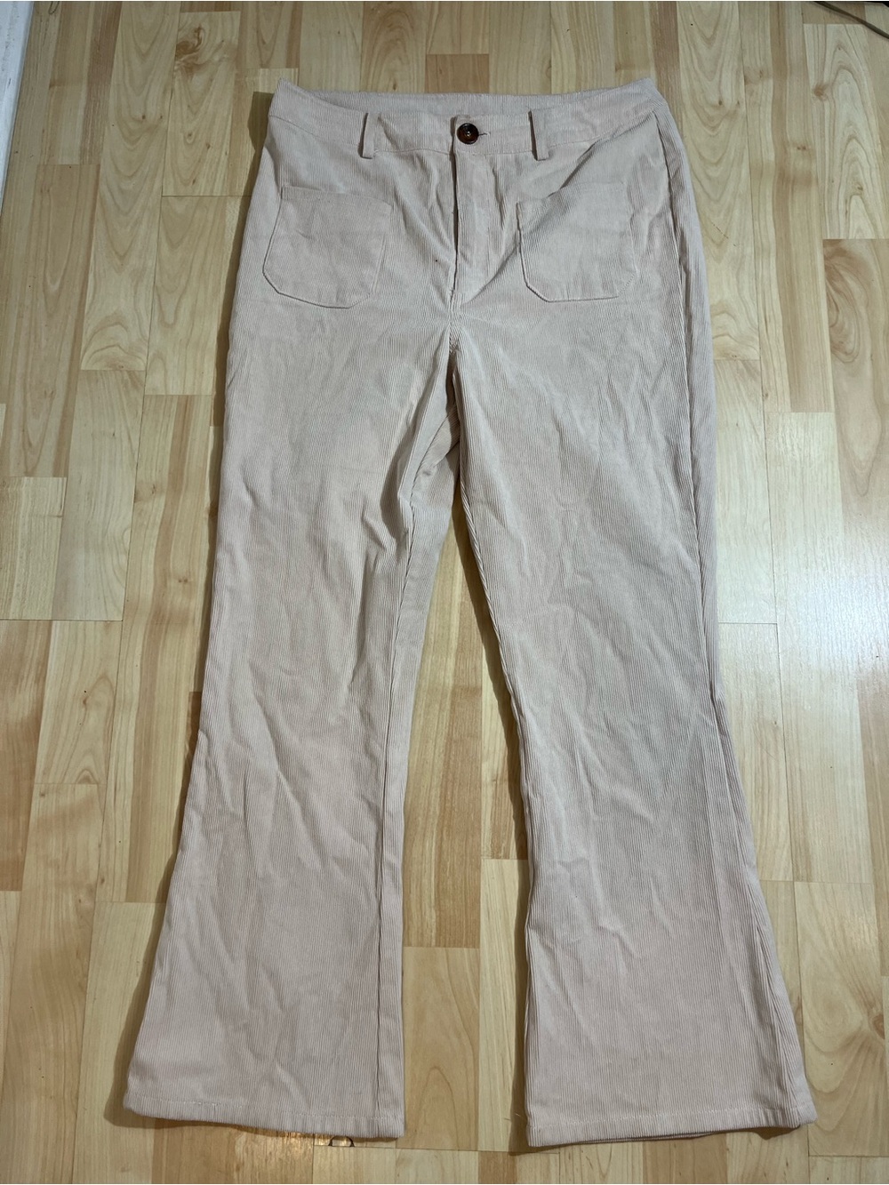 Harper Womens Pocket Corduroy Flare Pants Size Medium